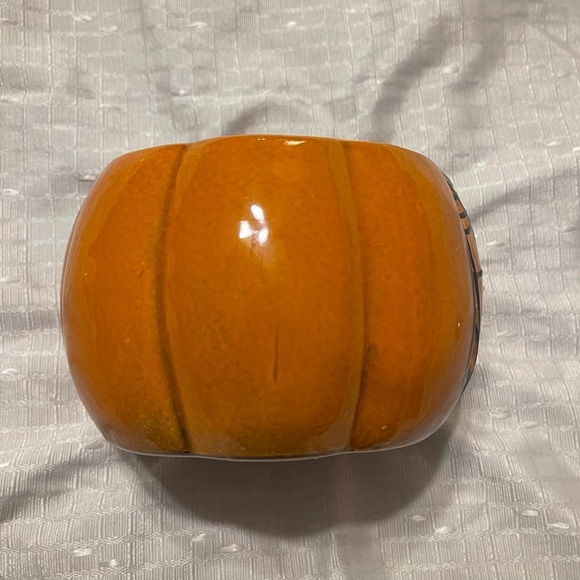 EUC Yankee Candle Boney Bunch Celebrations Pumpkin Jar Candle Holder/Candy Dish - Picture 3 of 6